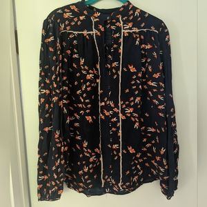 Porridge Navy blouse size large